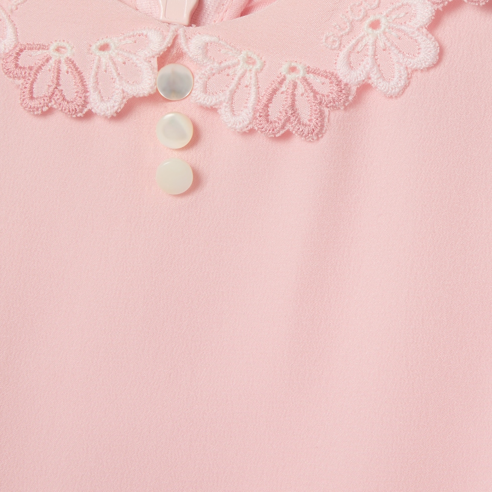 Baby embroidered silk dress
