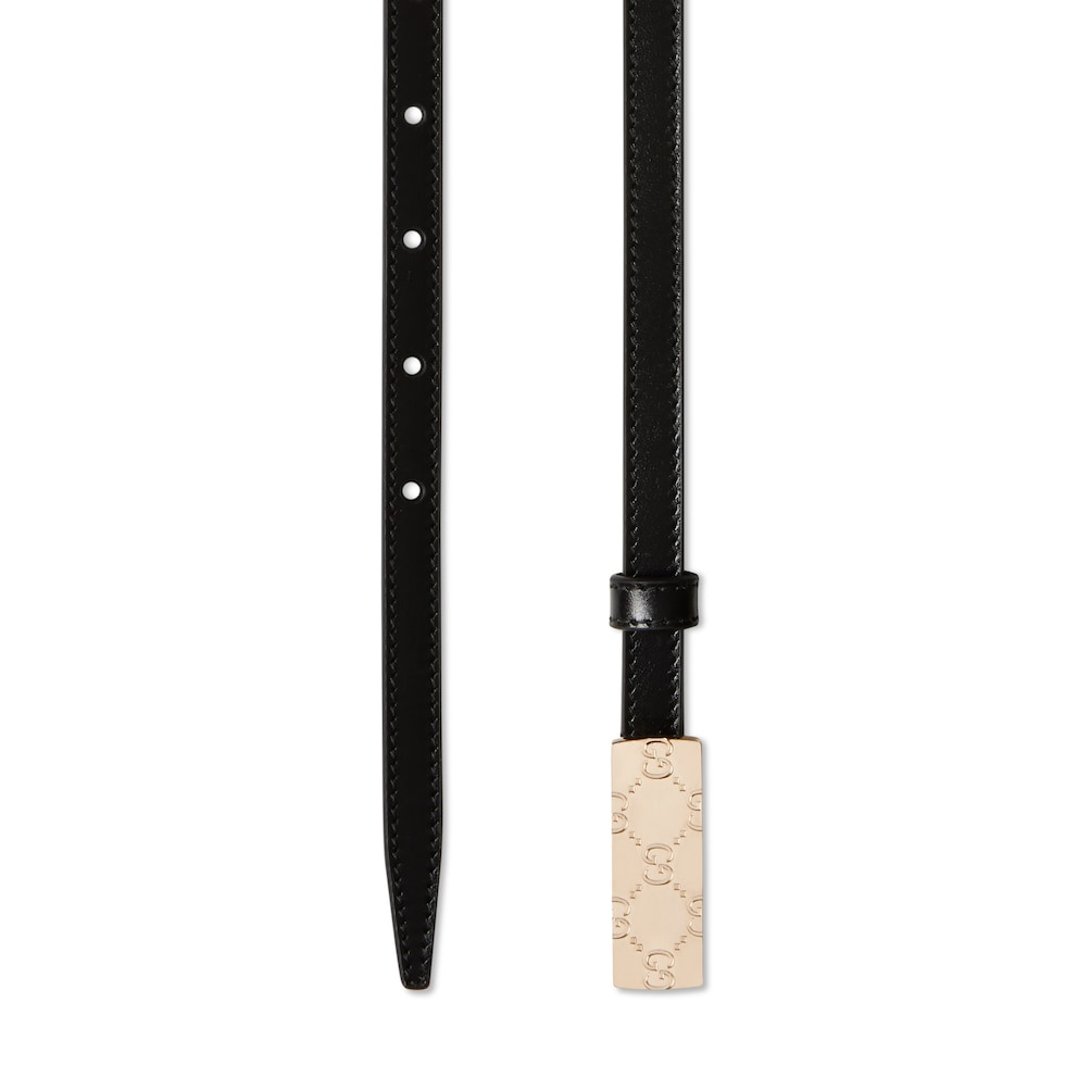 Ceinture fine avec boucle plate