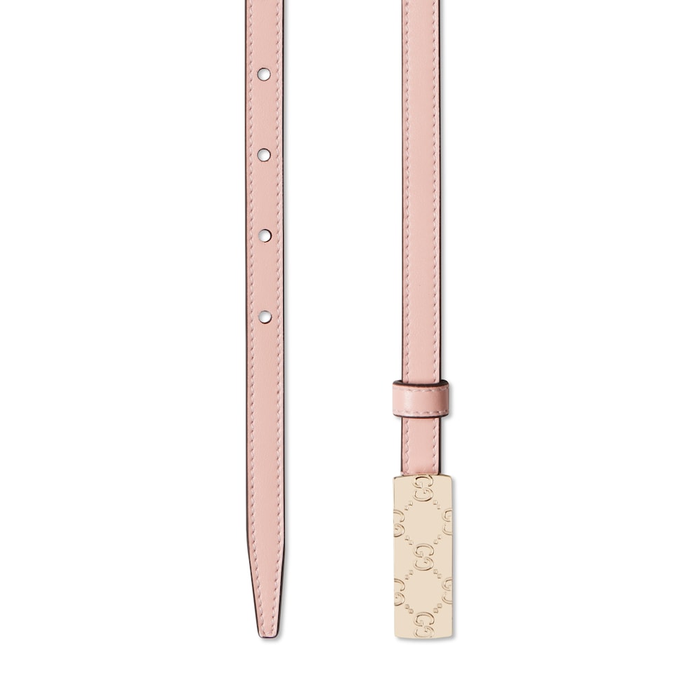 Ceinture fine avec boucle plate