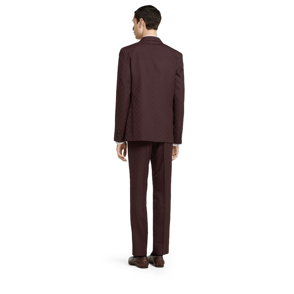 GG wool jacquard suit