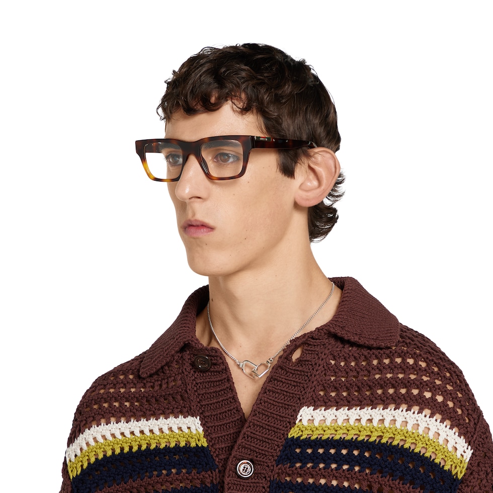 Rectangular frame sunglasses