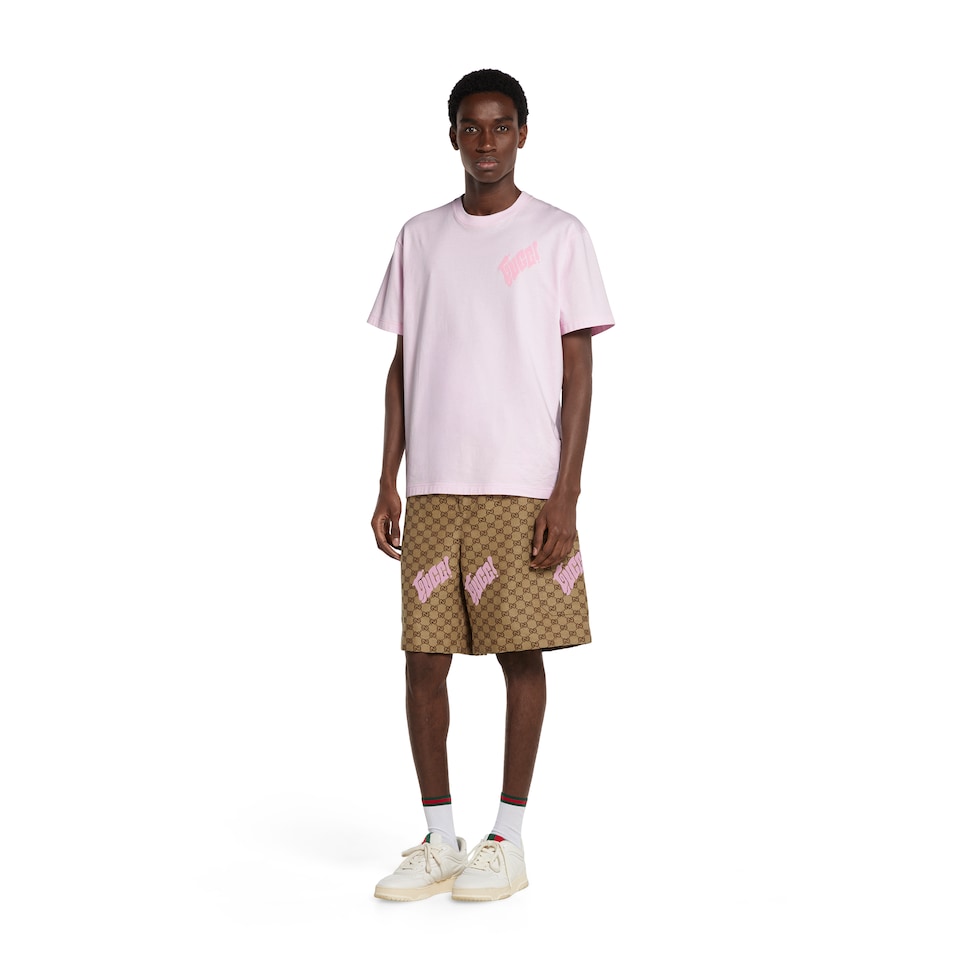 Cotton jersey T-shirt with Gucci logo
