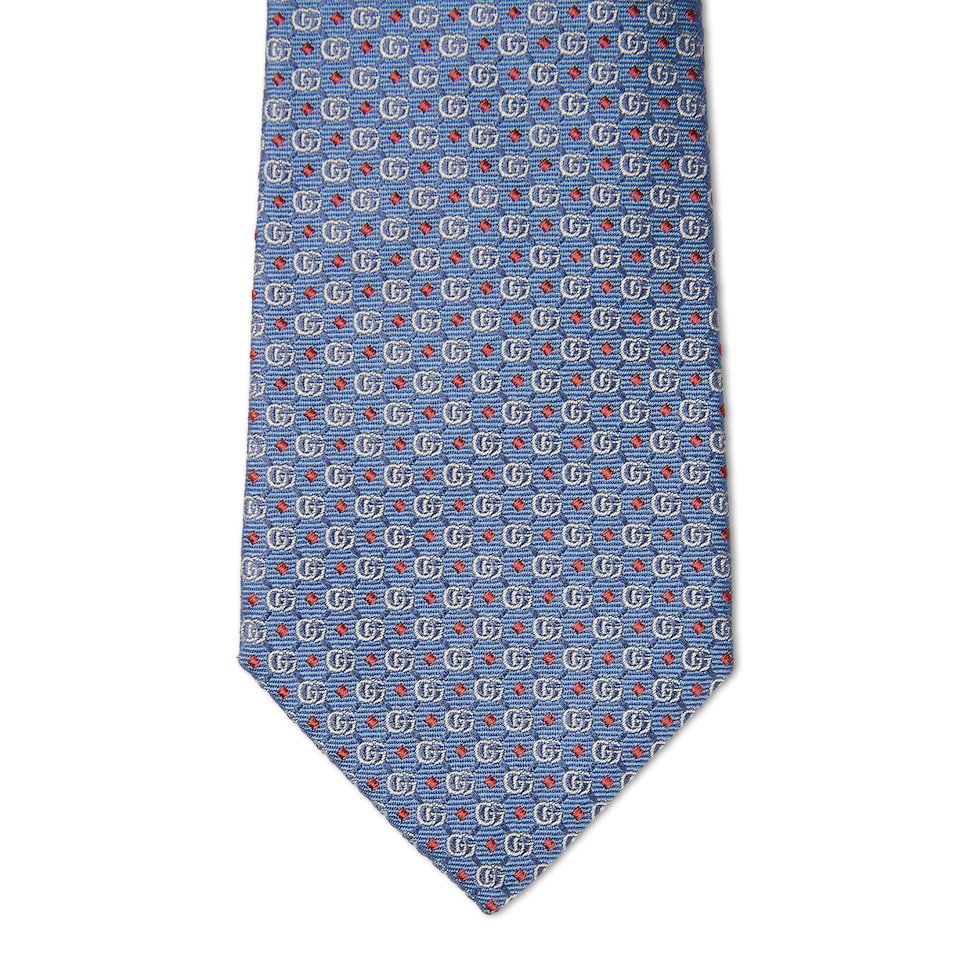 Double G silk jacquard tie