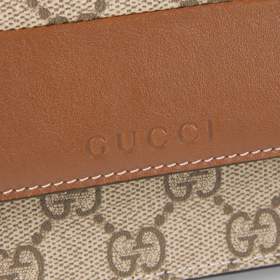 GG Emblem Brieftasche mit Kettenriemen