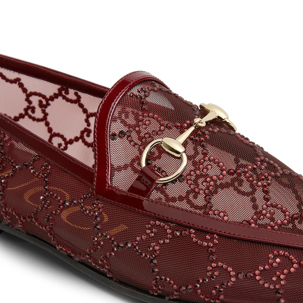 Women's GG crystal Gucci Jordaan loafer