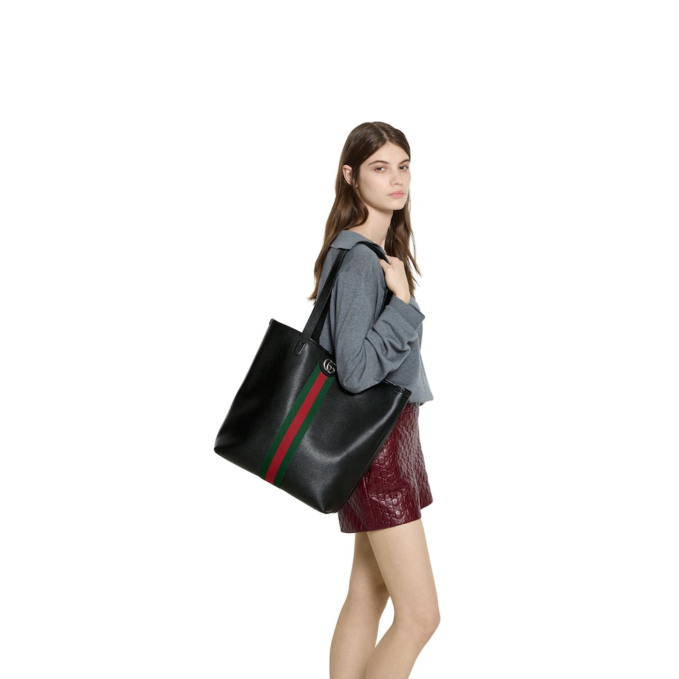 Gucci ブラック トートバッグ 楽天市場】美品 GUCCI グッチ ブラック 黒 GGキャンバス /レザー