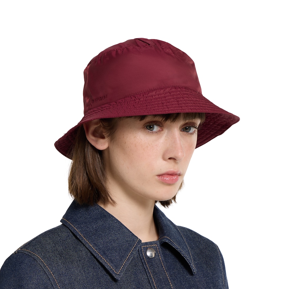 Reversible GG nylon bucket hat