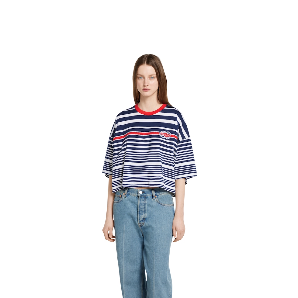 【GUCCI】Tシャツ レディース クルーネック シンプルコーデに! 高品質 gucci コピー Tシャツ 熊 くま 刺繍ロゴ プリント 緑