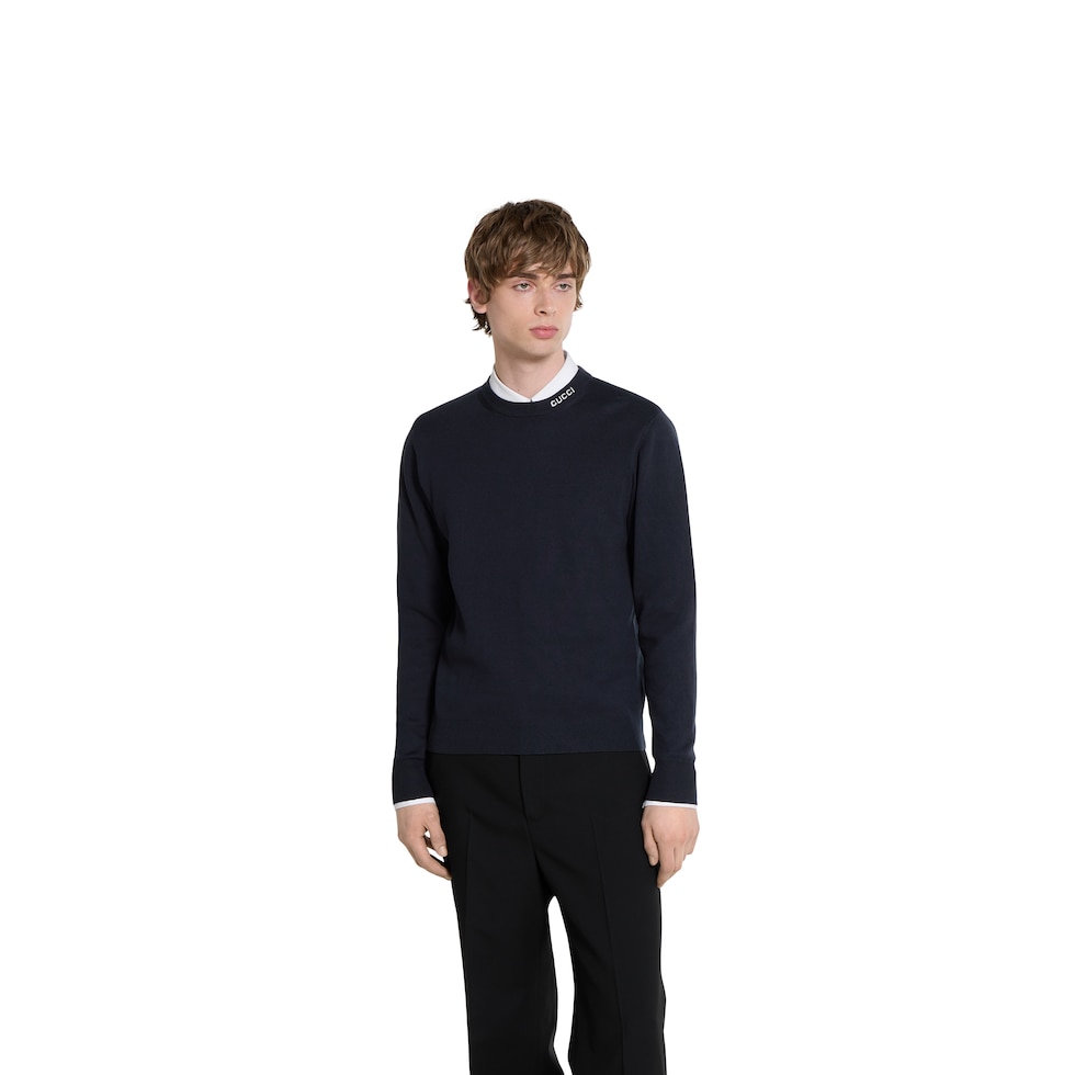 GUCCI のクルーネックニット 長袖　メンズ　M メンズ クルーネックニット | 丸首セーター | GUCCI® JP