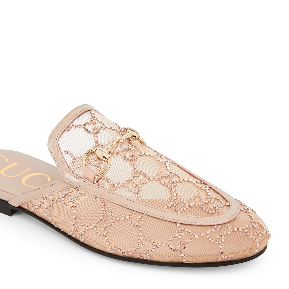 Women's GG crystal Princetown slipper