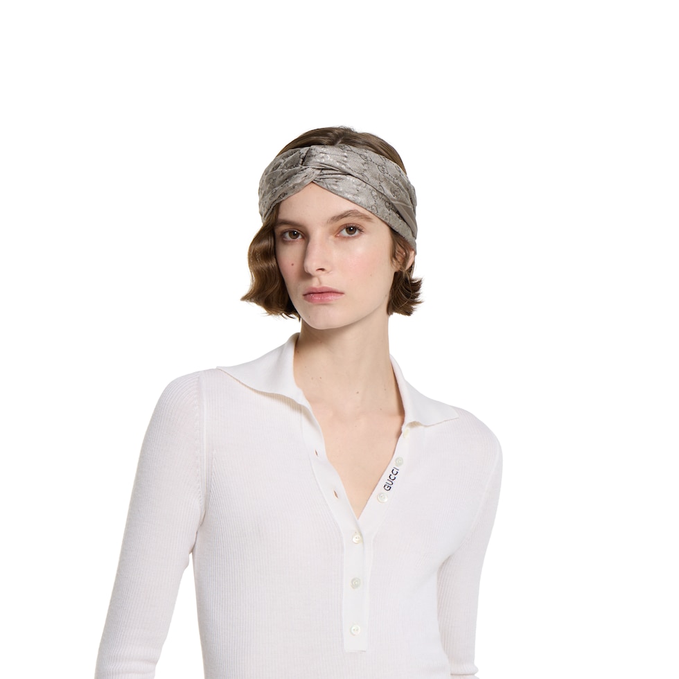 Laminated printed silk twill carré