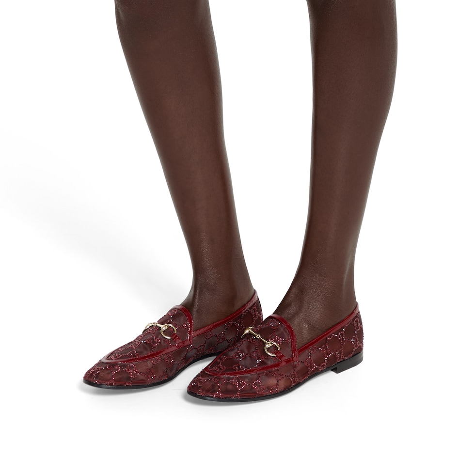 Women's GG crystal Gucci Jordaan loafer