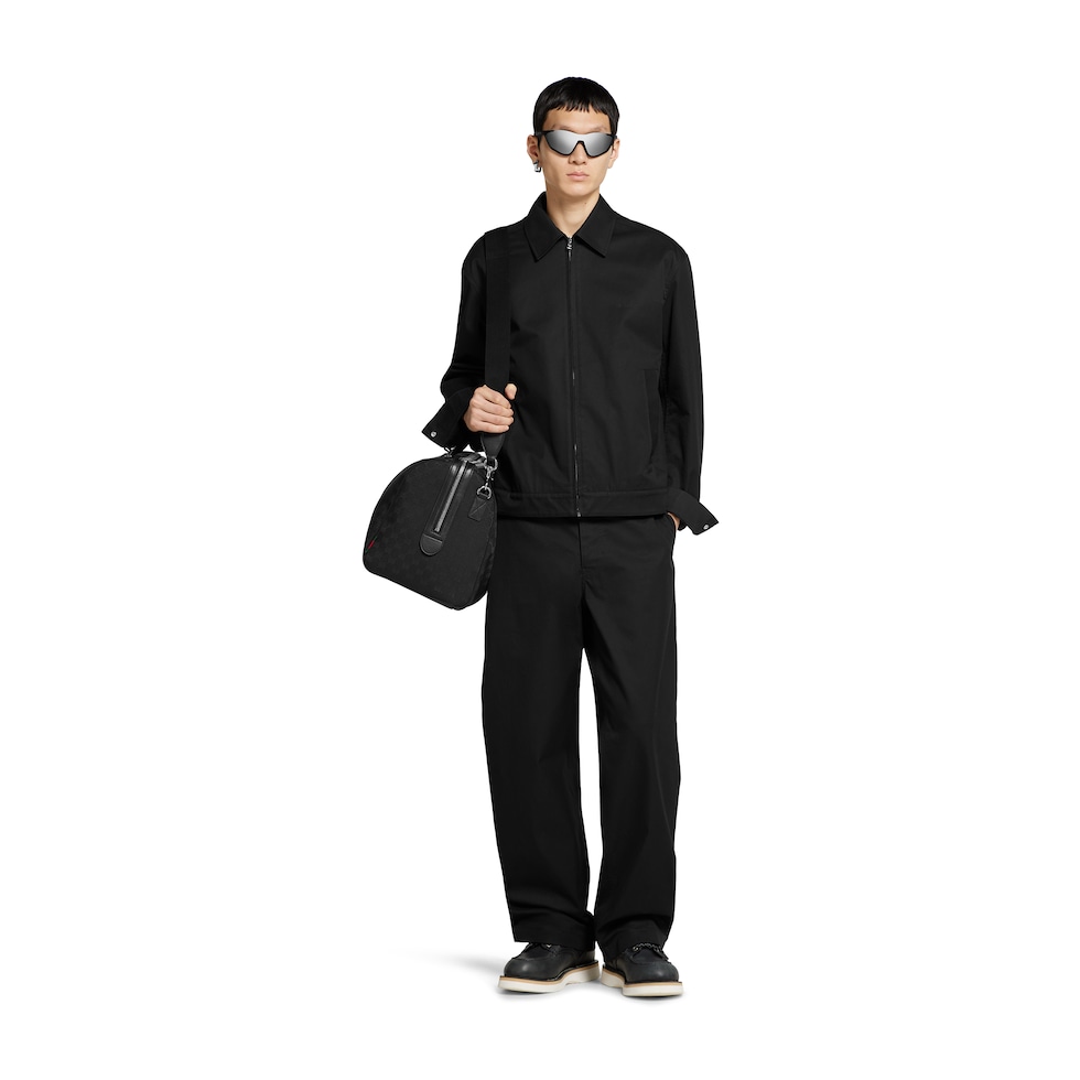 Cotton twill pant with Web detail