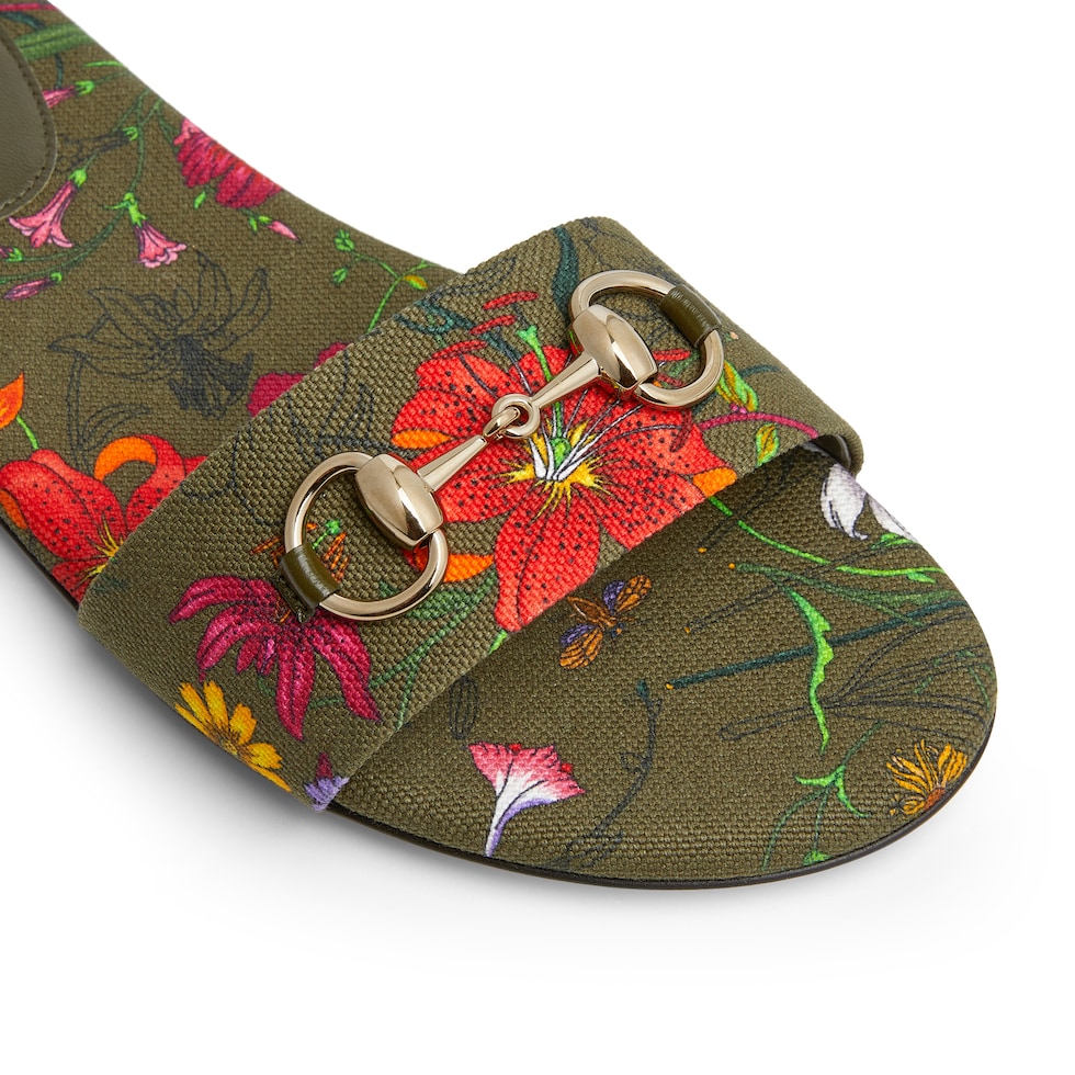 Women's slide sandal with Horsebit
