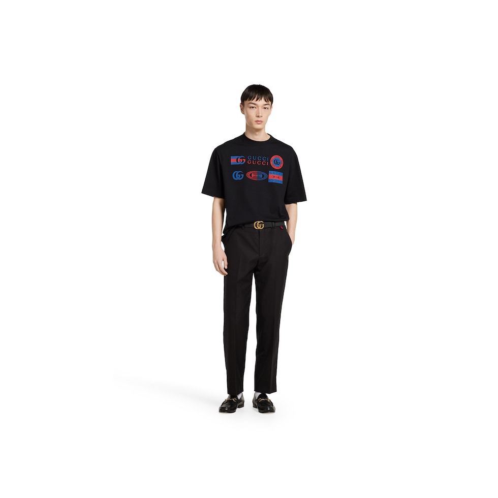Tシャツ・カットソー GUCCI SS25 'Surfista Gucci' T-shirt (798115XJG76 9074) 関税込み】gucci SURFISTA GUCCI' T-SHIRT (GUCCI/Tシャツ
