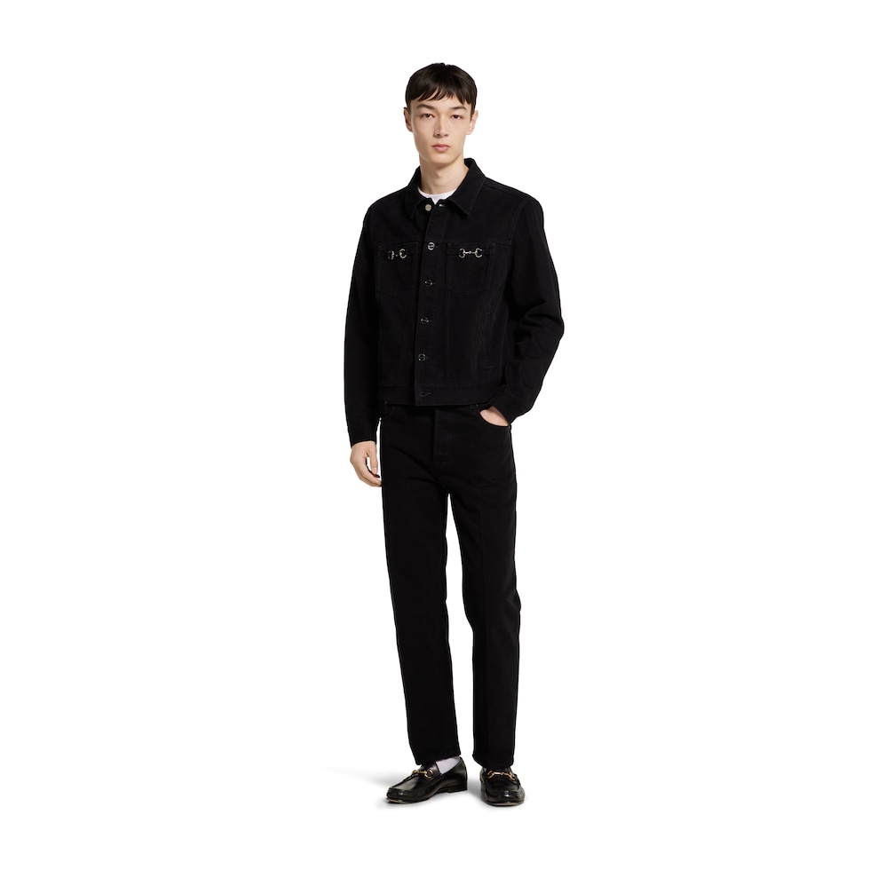 Cropped slim denim pant