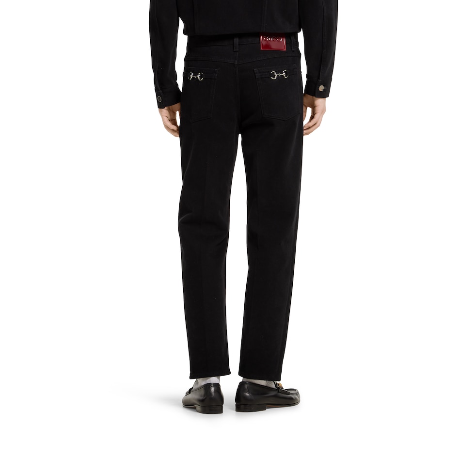 Cropped slim denim pant