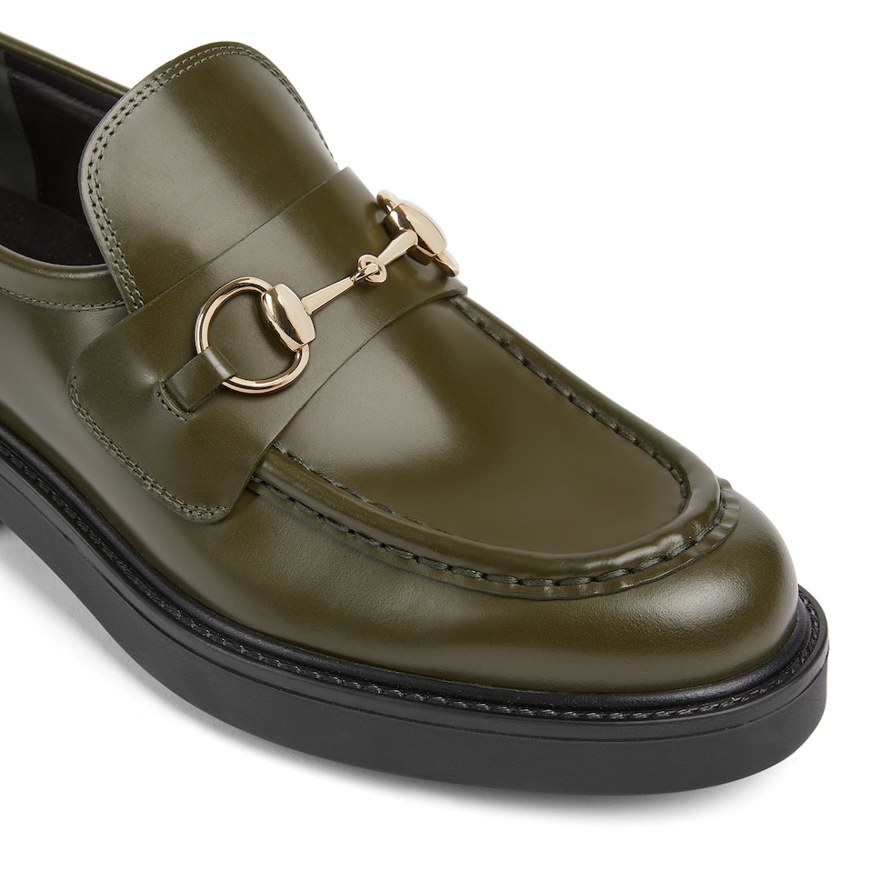 靴 Gucci Gold-Bid Leather Loafers 6 1/2B Gucci Gold-Bid Leather Loafers 6 1/2B