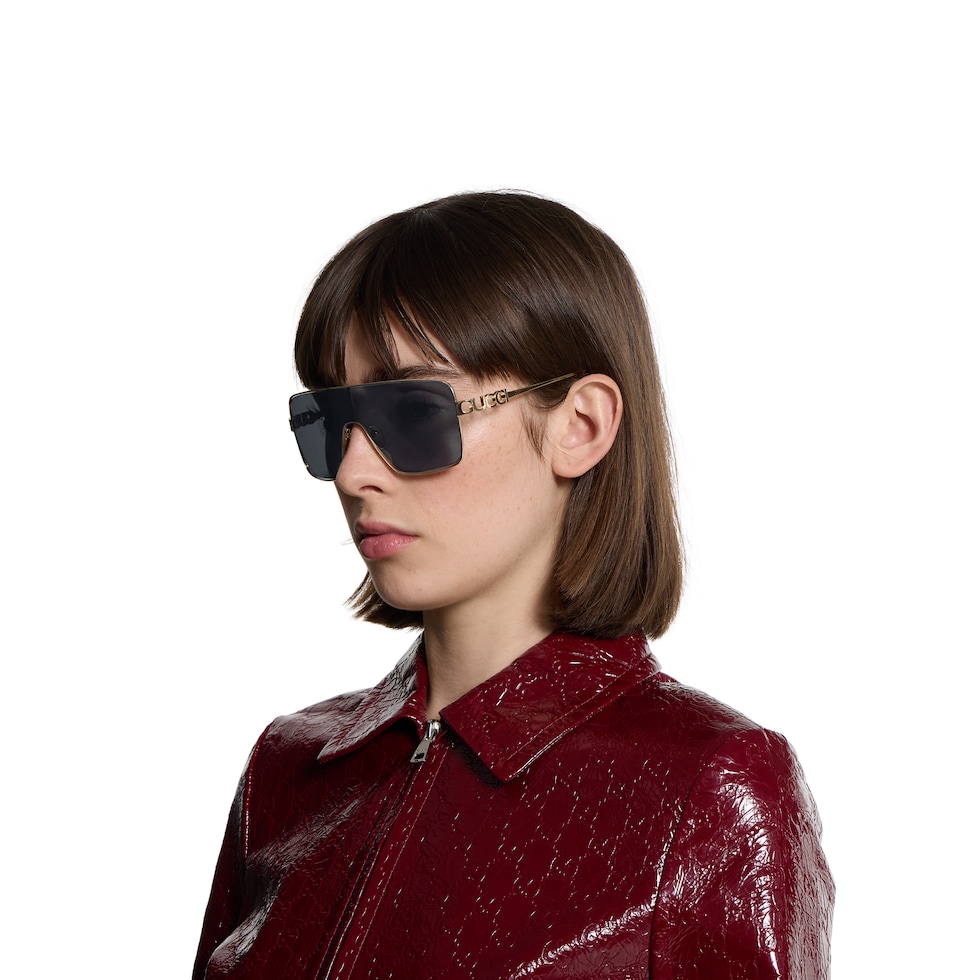 Rectangular frame sunglasses