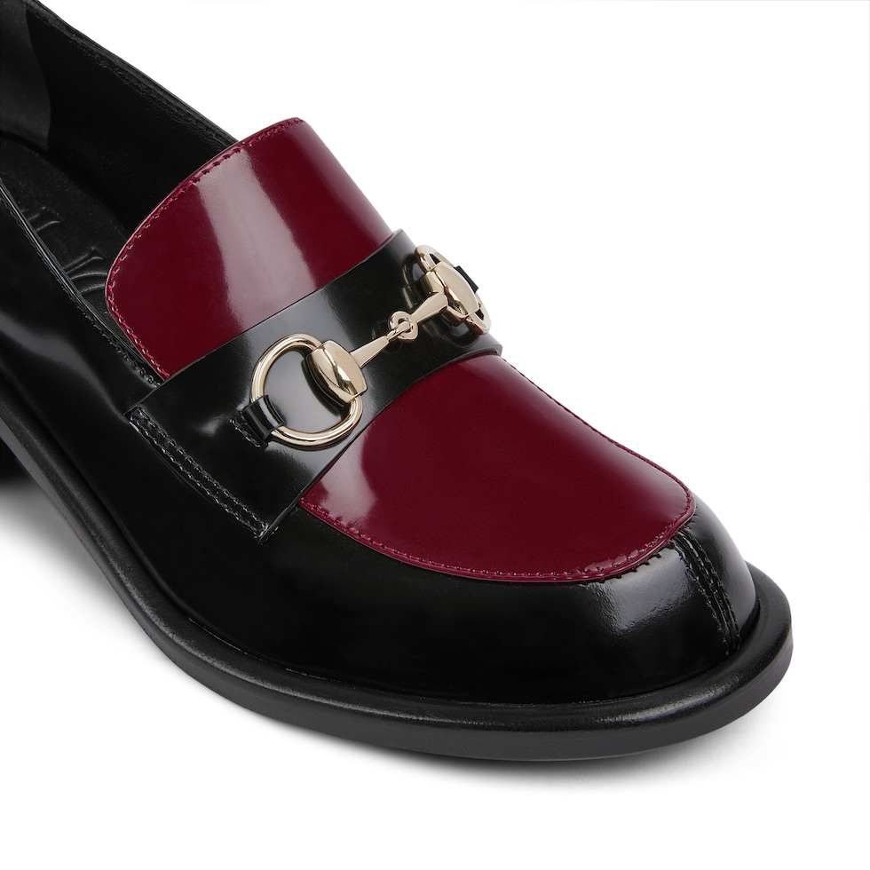 Women's heeled loafer with Horsebit