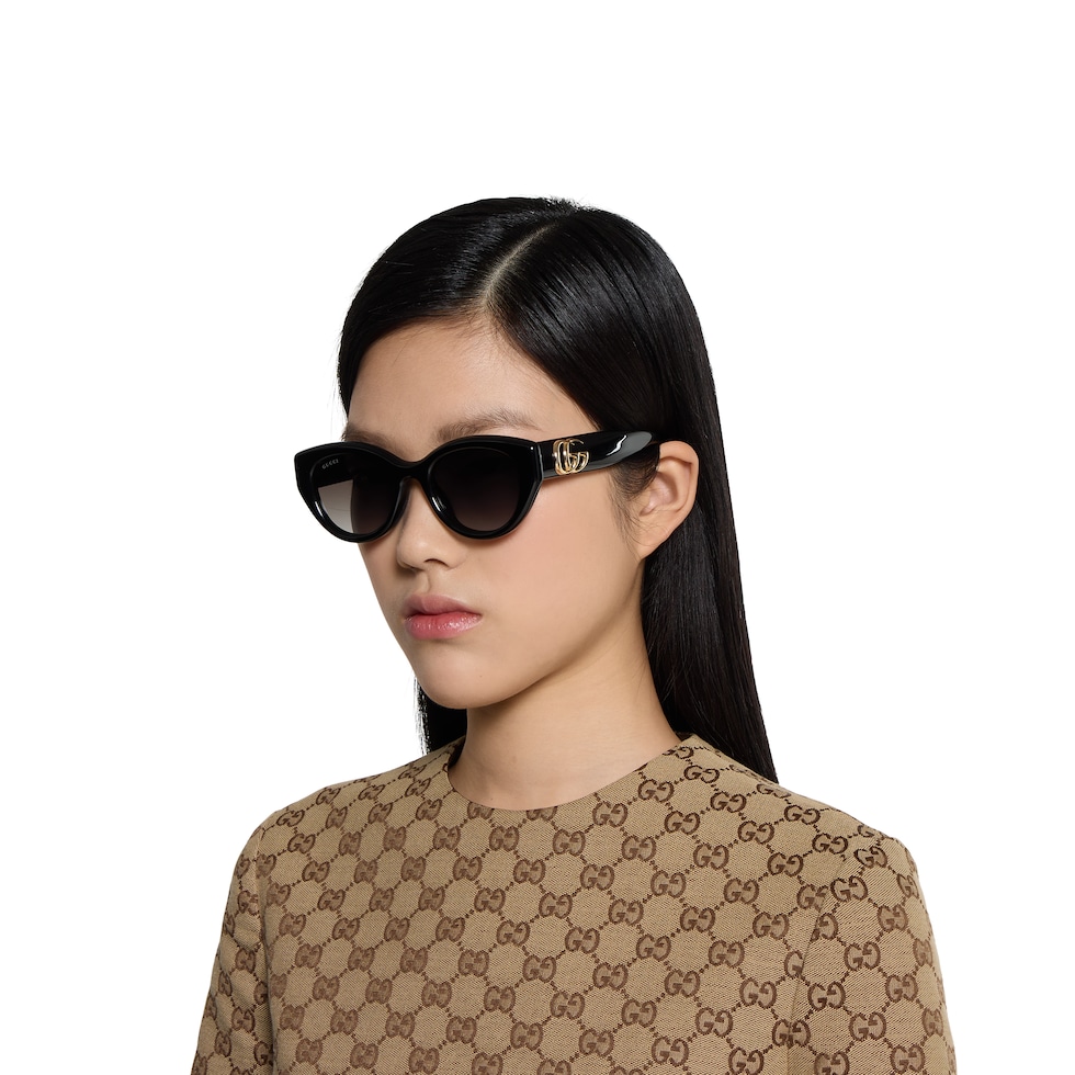 ✨美品✨グッチ GUCCI キャットアイ サングラス 保存袋付き グッチ GUCCI サングラス GG0763S-005 アイウェア ボストン型
