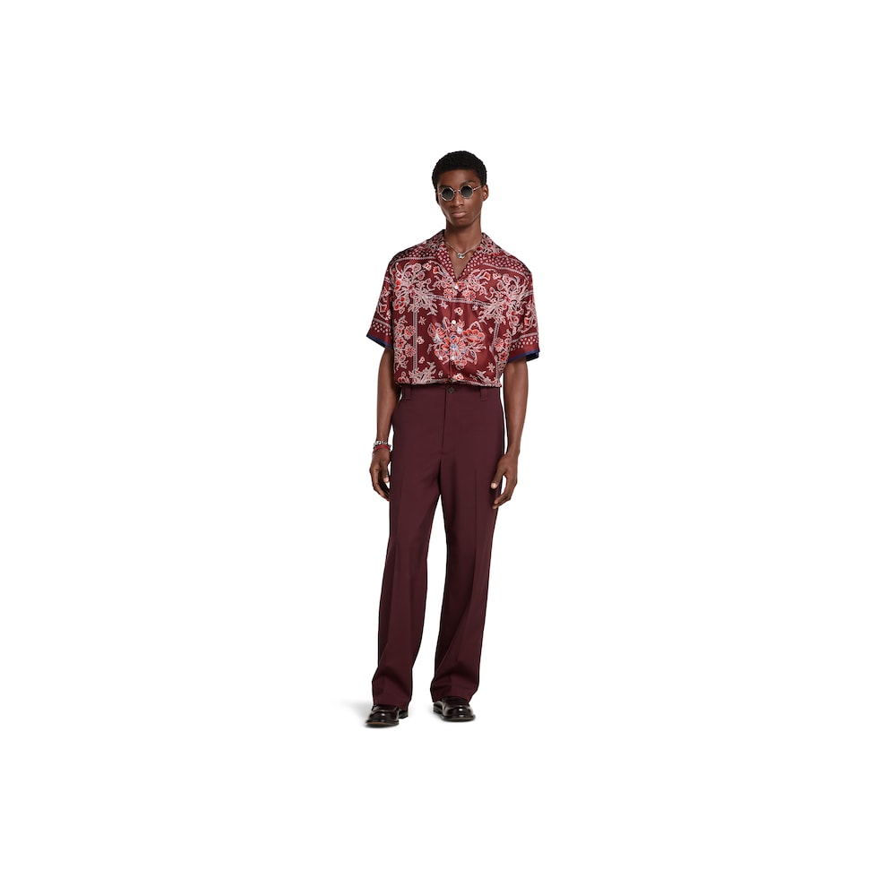 新作【GUCCI】エンブロイダリー ヴィスコースサーブル パンツ エンブロイダリー ヴィスコースサーブル パンツブラック | GUCCI公式