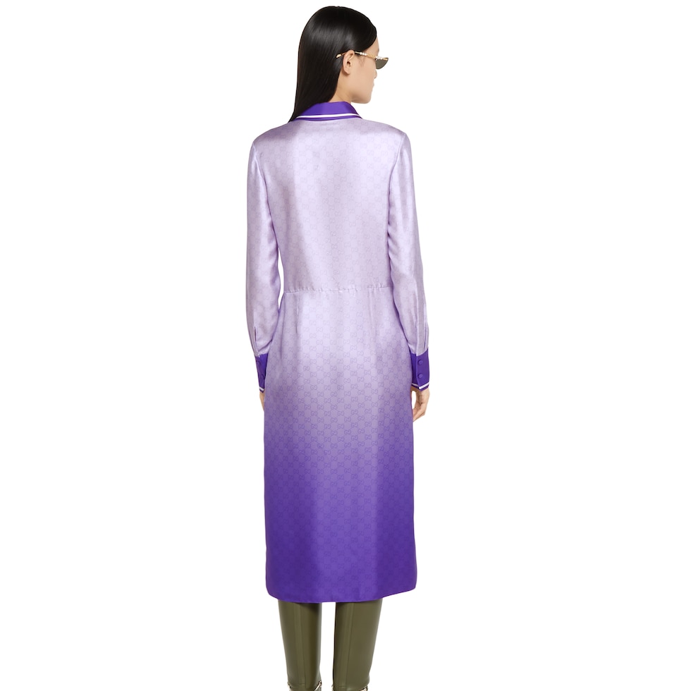 Printed silk dress