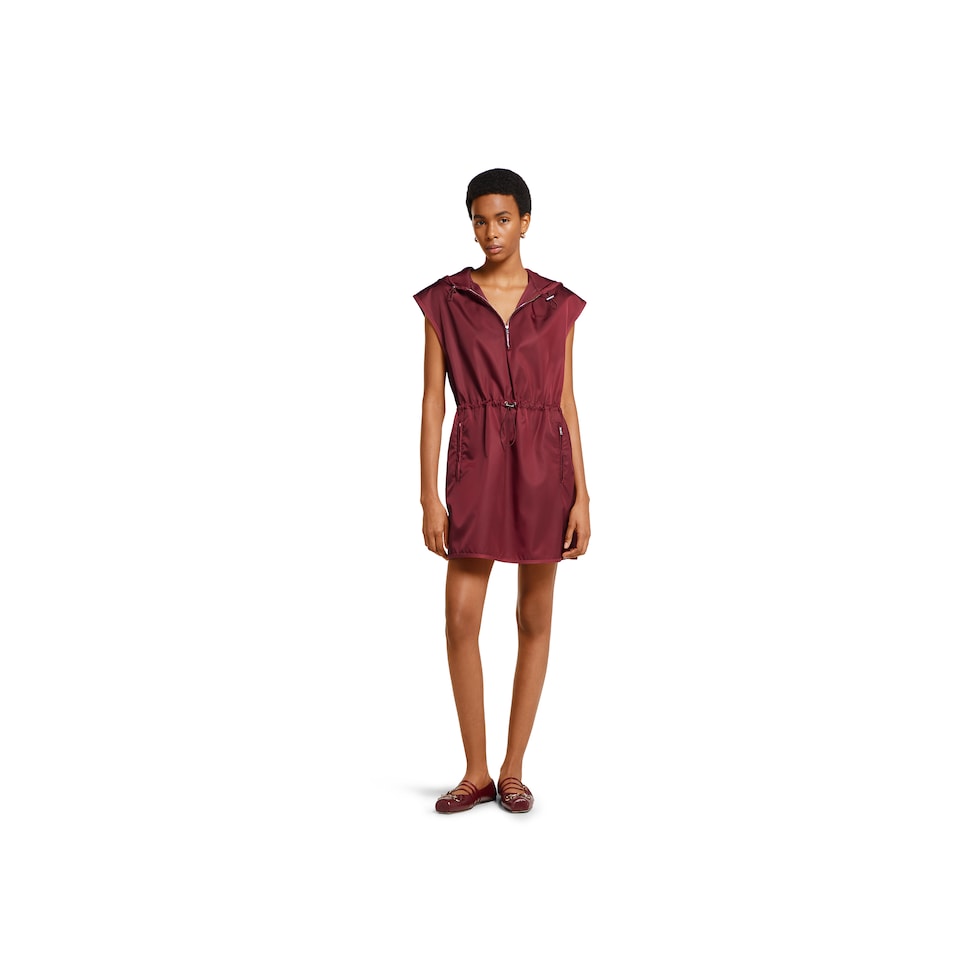 Fine nylon dress with logo