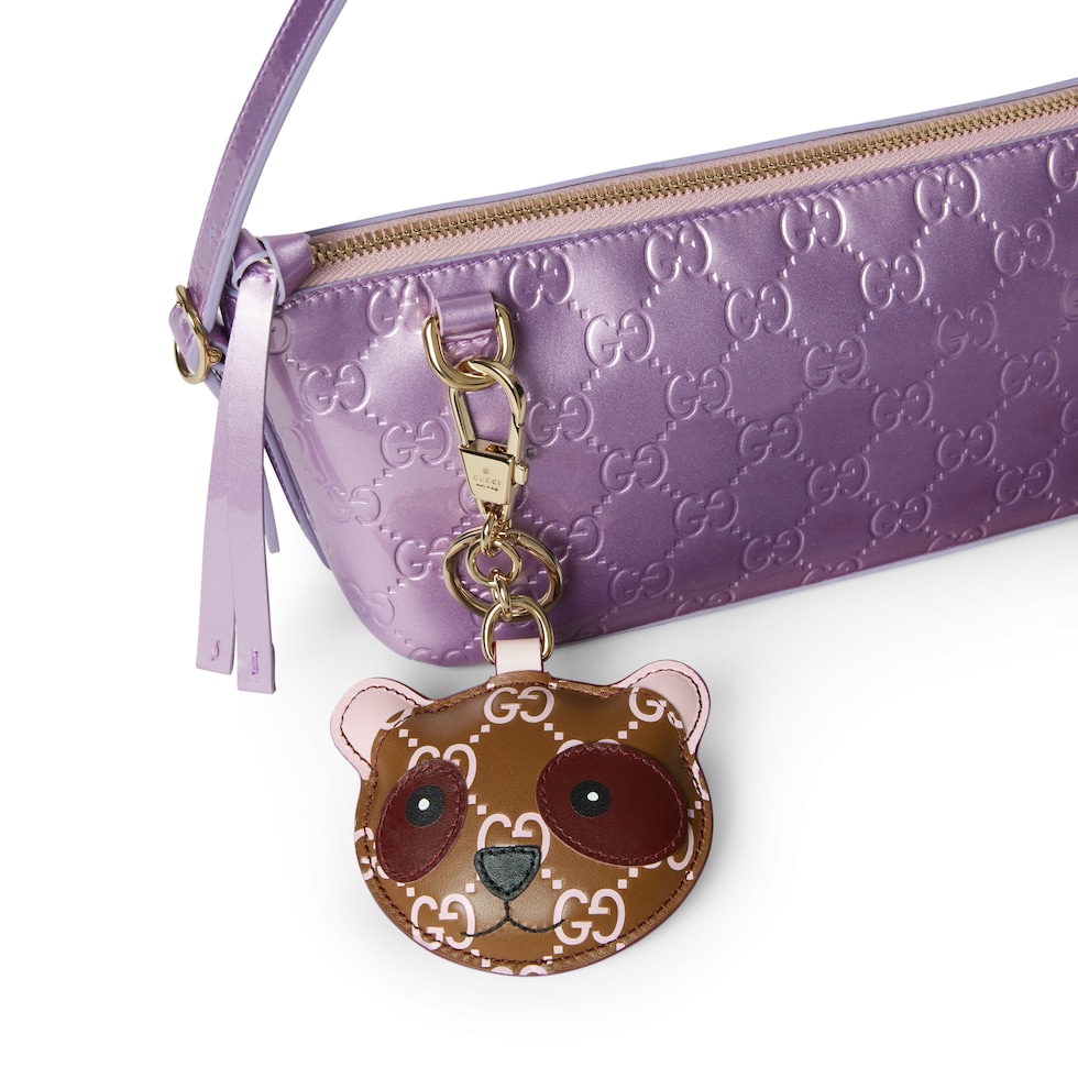 Panda-shaped bag charm