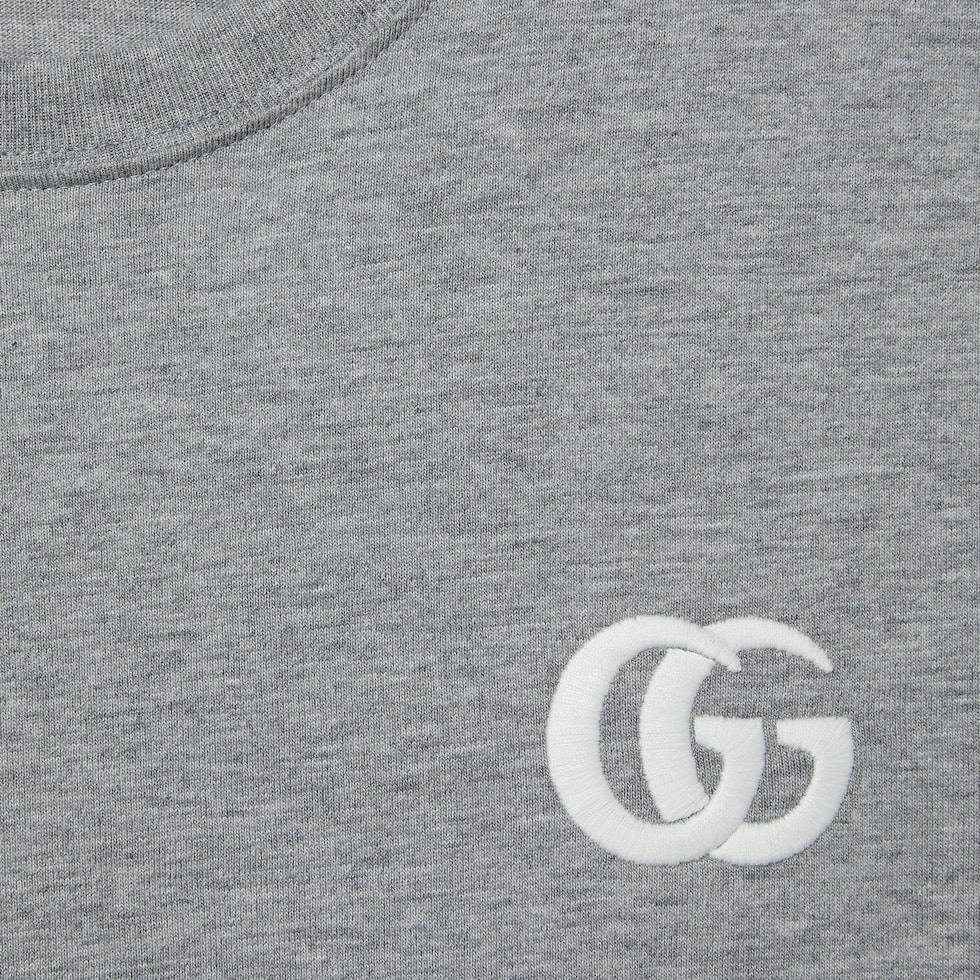 Cotton jersey T-shirt with embroidery