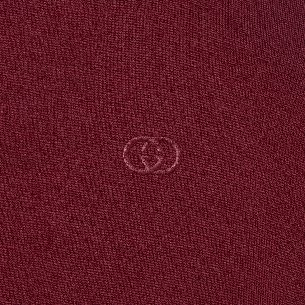 Extra fine wool polo top