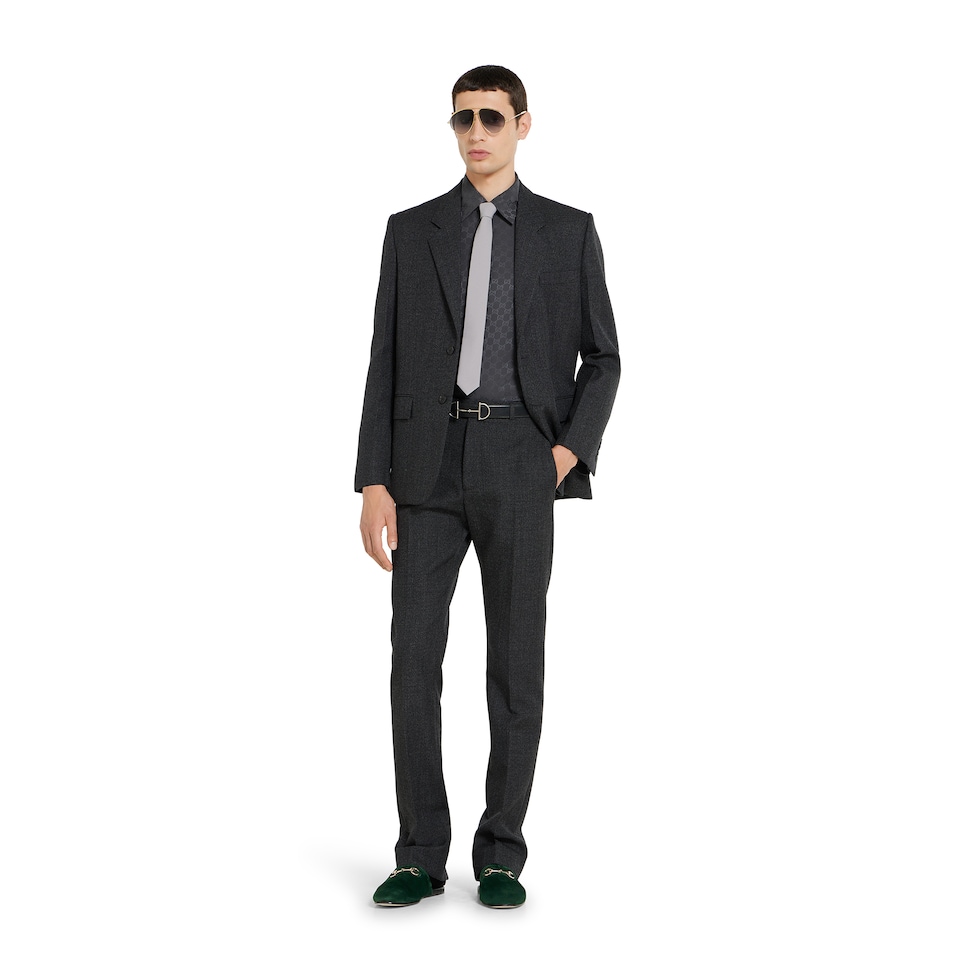 GG silk jacquard shirt