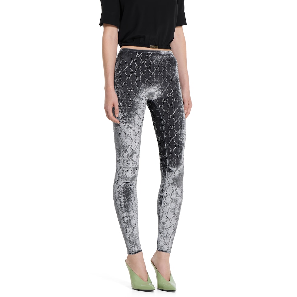 Leggings mit GG Kristall-Stickerei