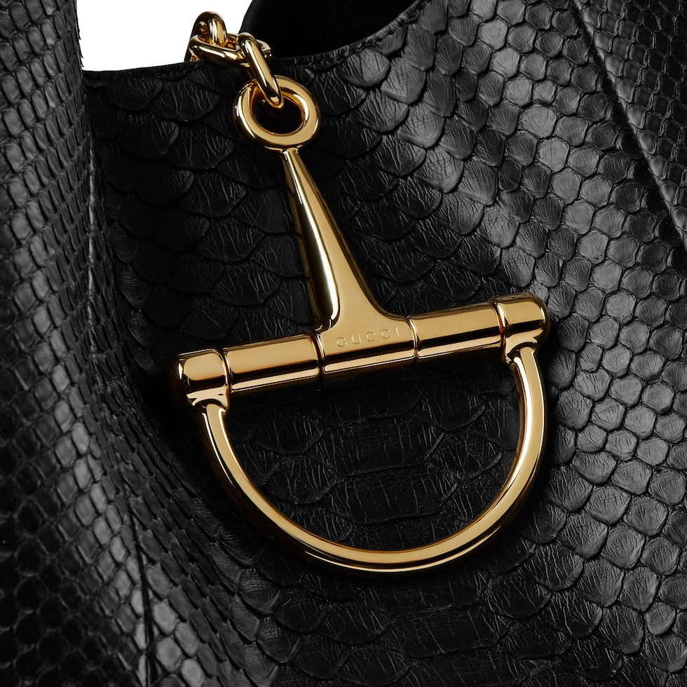 Gucci Softbit python maxi shoulder bag