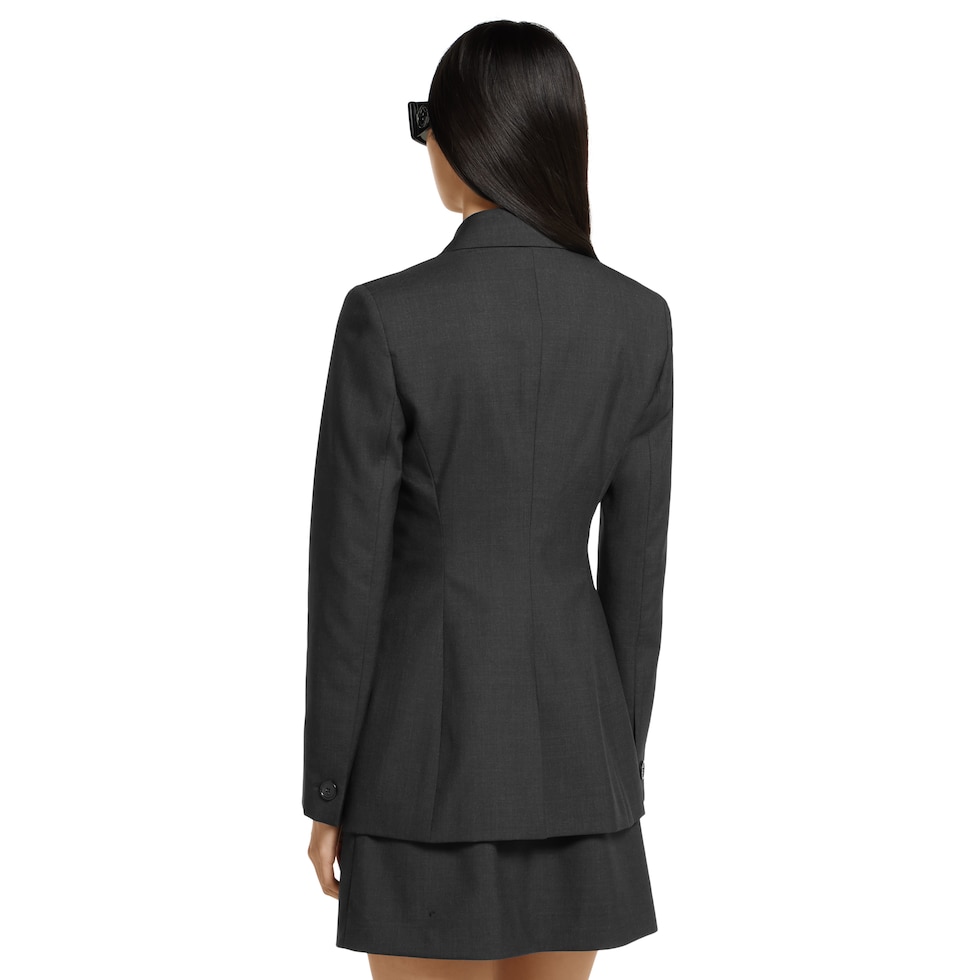 Double-breasted wool jacket
