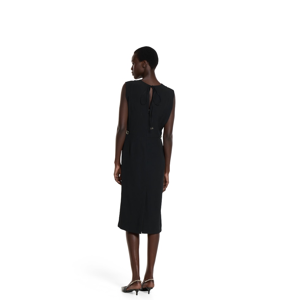 Satin dress with Horsebit