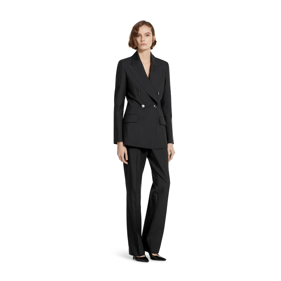 Pinstripe Gucci wool jacquard pants