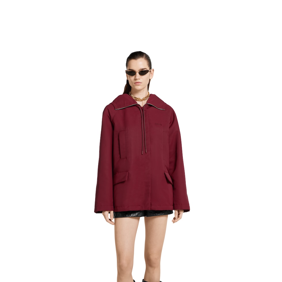 Veste à capuche en tissu avec logo