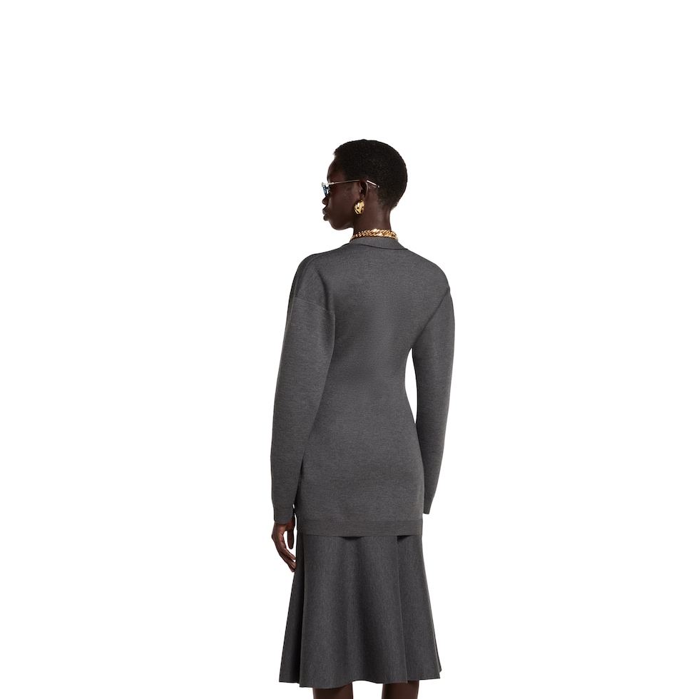 Extra fine wool cardigan