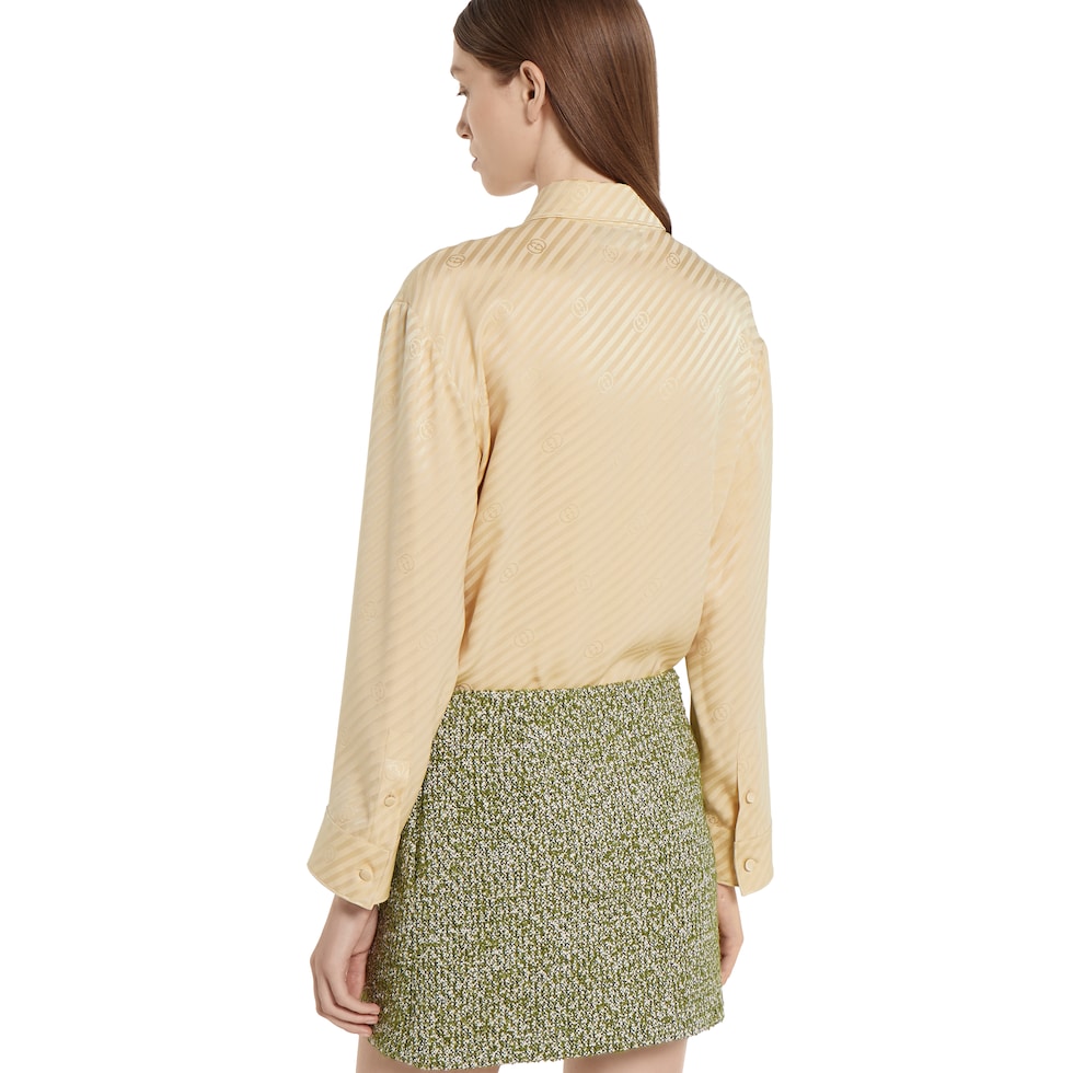 Interlocking GG silk jacquard shirt
