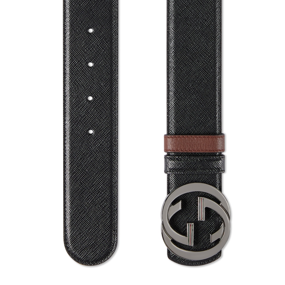 Reversible belt with Interlocking G buckle