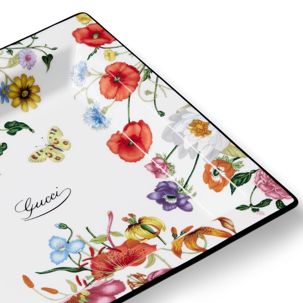 Gucci Flora print large trinket tray
