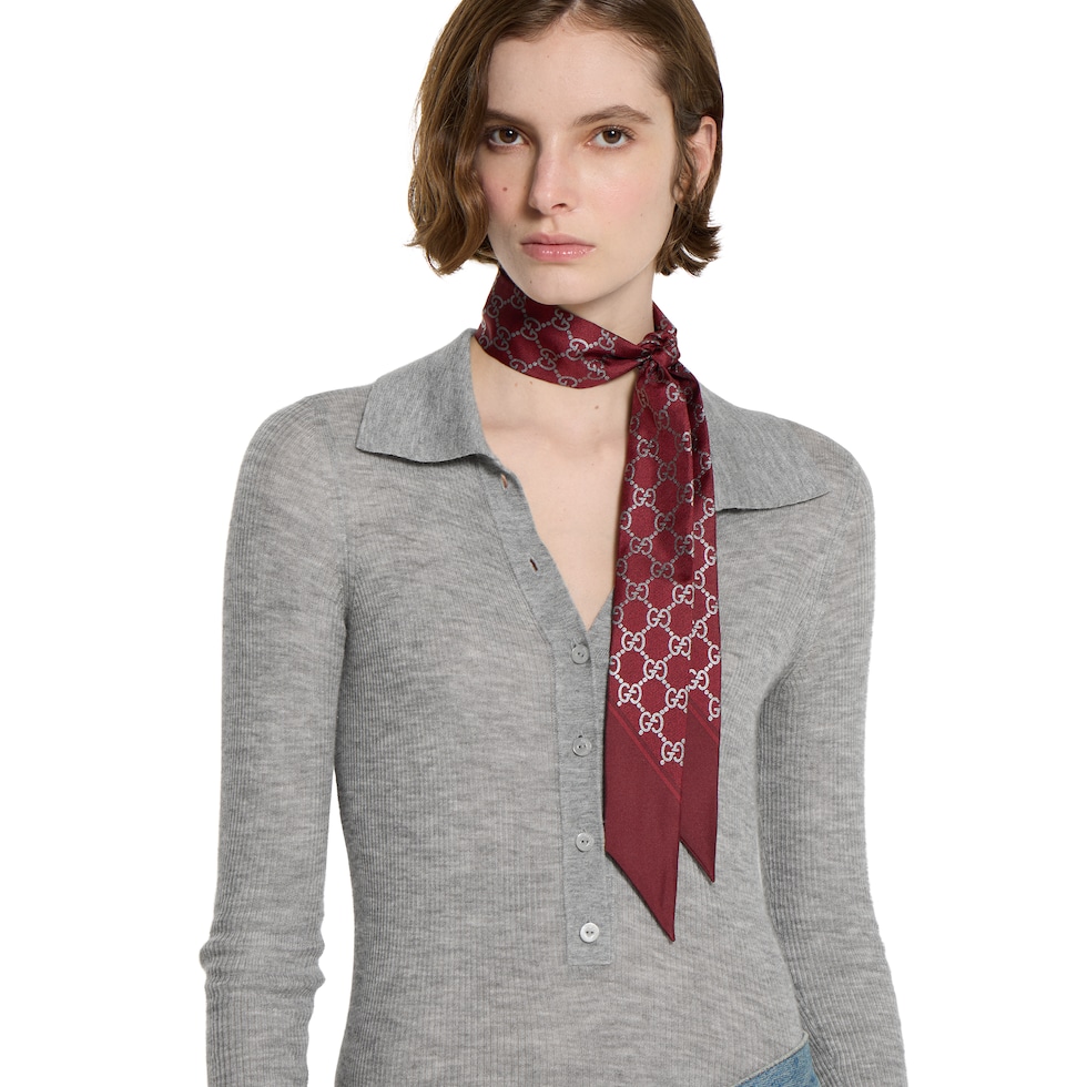 Printed silk ribbon