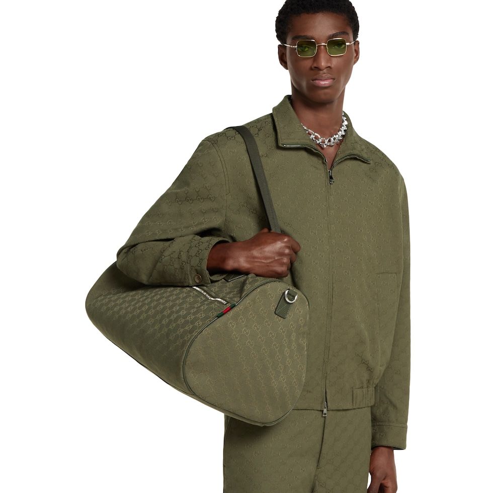 GG canvas large duffle bag 