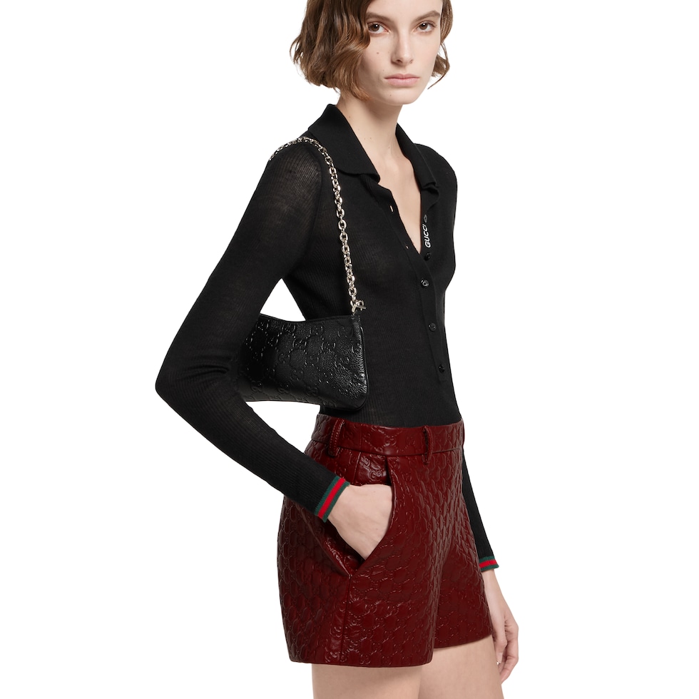 GG Emblem small shoulder bag