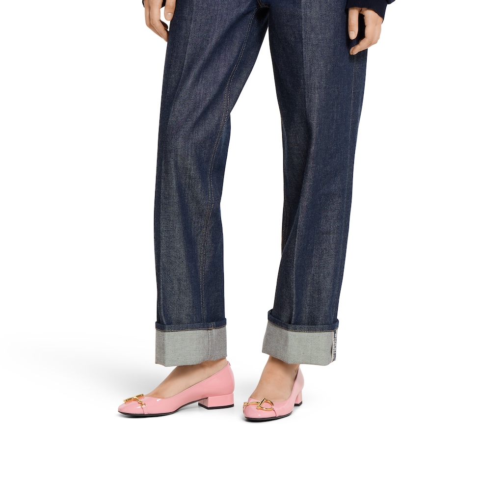 Women's ballet flat with half Horsebit