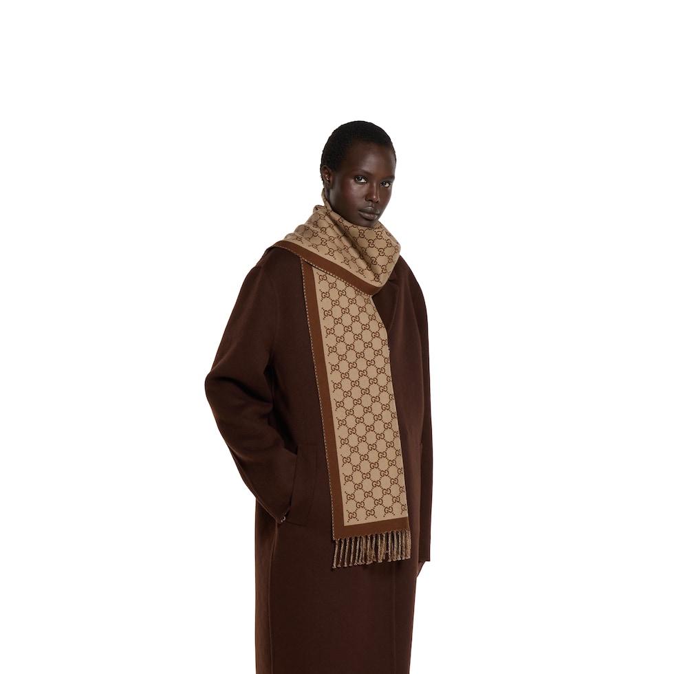 GG wool scarf