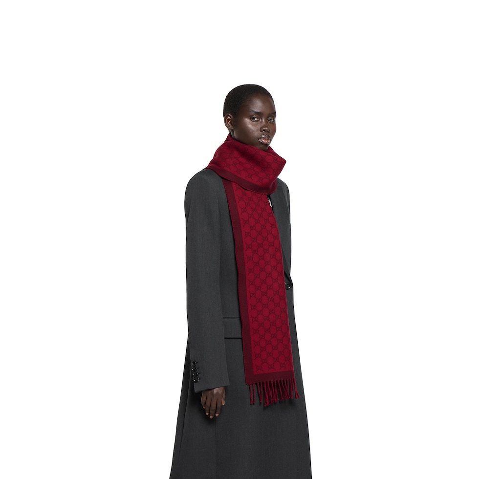 GG wool scarf