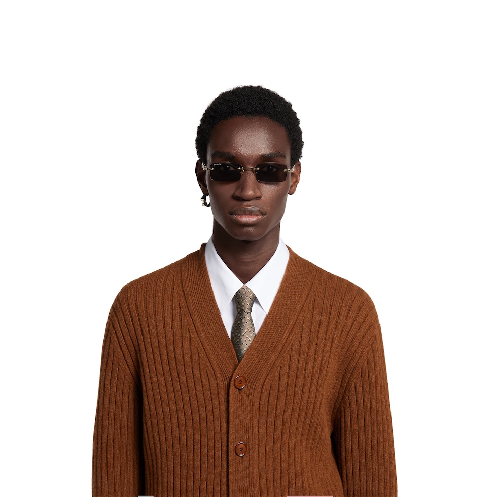 Horsebit silk jacquard tie