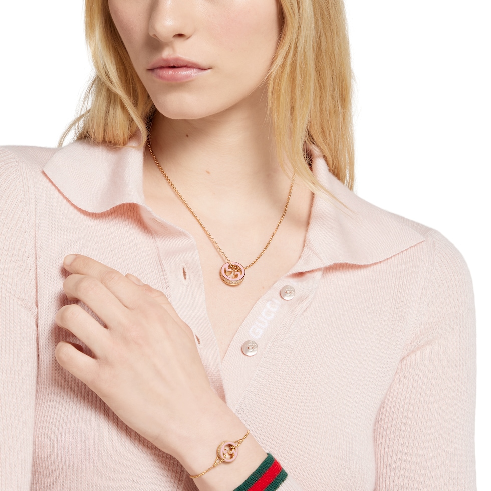 Длинное колье с подвеской Gucci Blondie